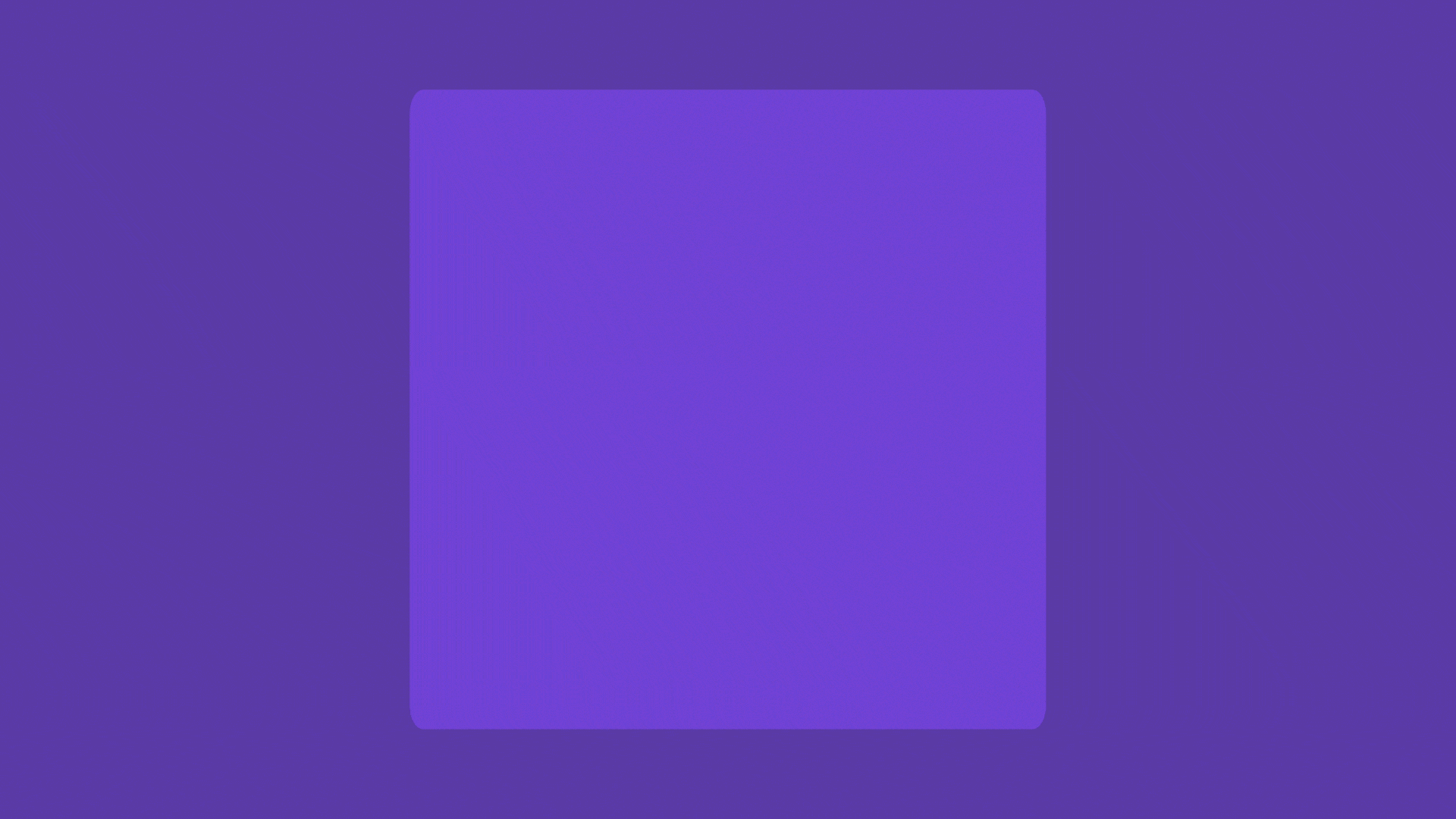 Animación de un cuadrado ilustrando el principio Morph