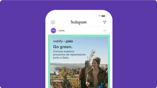 Ejemplo de Cobranding en instagram